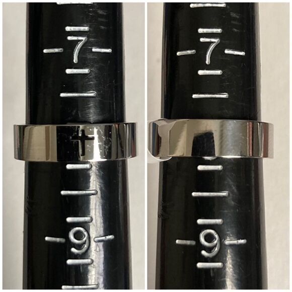 Unisex Stainless Steel Black Easter Cross Ring - Picture 9 of 13